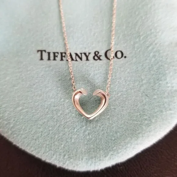 Tiffany & Co. Open Heart Necklace - Picture 1 of 6